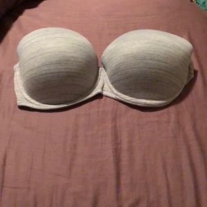 36DD Strapless Grey PINK VS Bra
